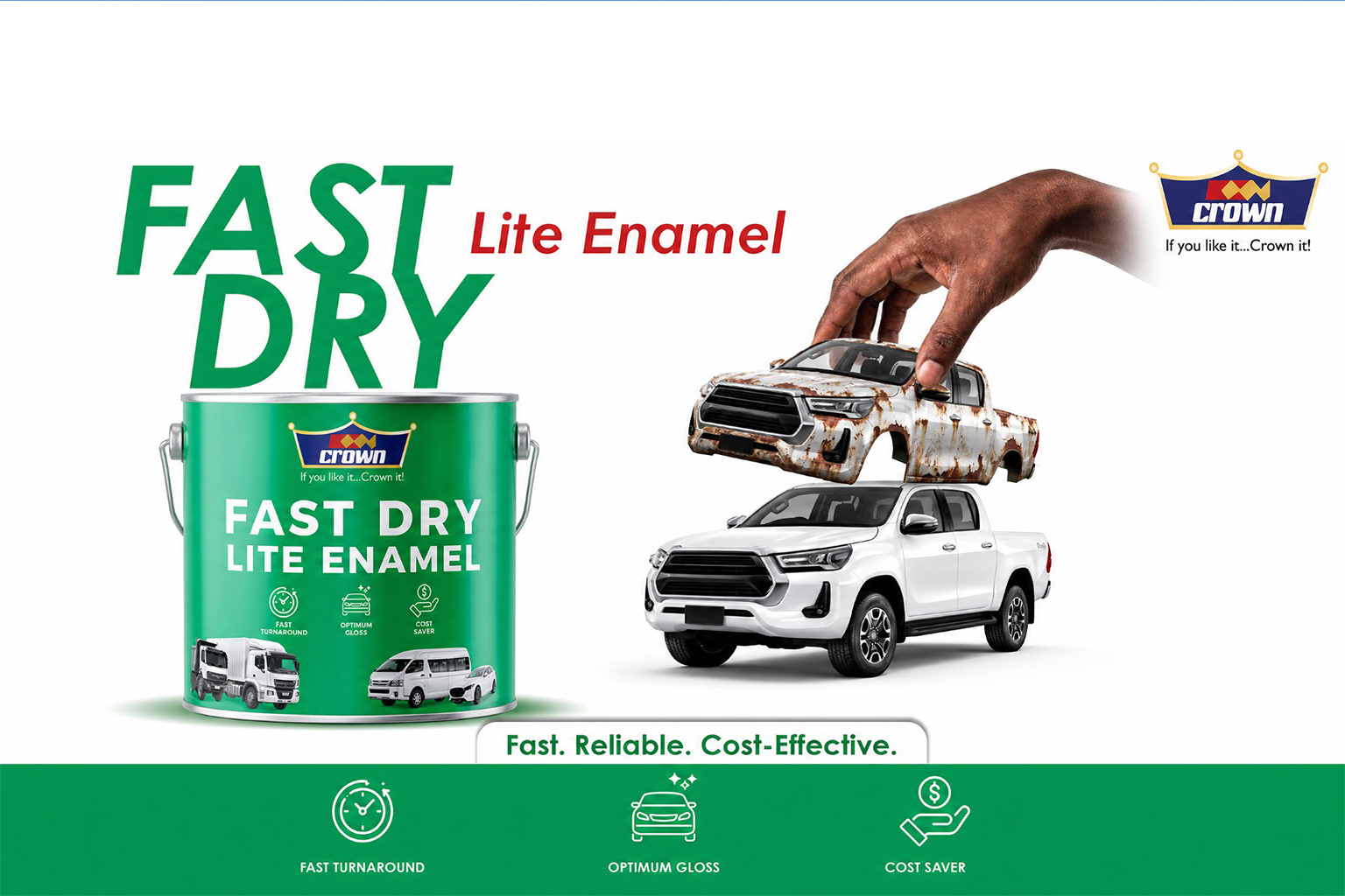 Crown Paints Introduces Fast Dry Lite Enamel to Power Kenya’s Automotive Jua Kali Market