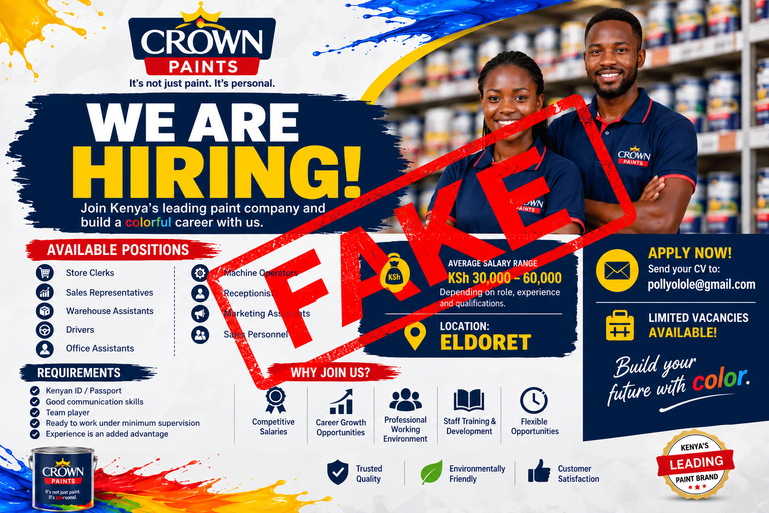 Public Notice: Beware of Fake Job Advertisements and Recruitment Scams