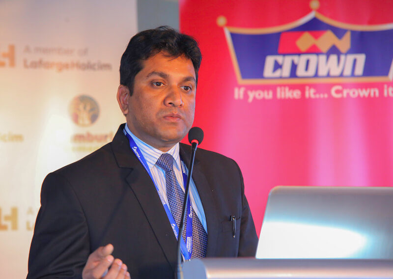 Crown Paints, Head of Sales, Rakesh Ranjan delivers his speech during the KPDA CEO Morning Learning Session.