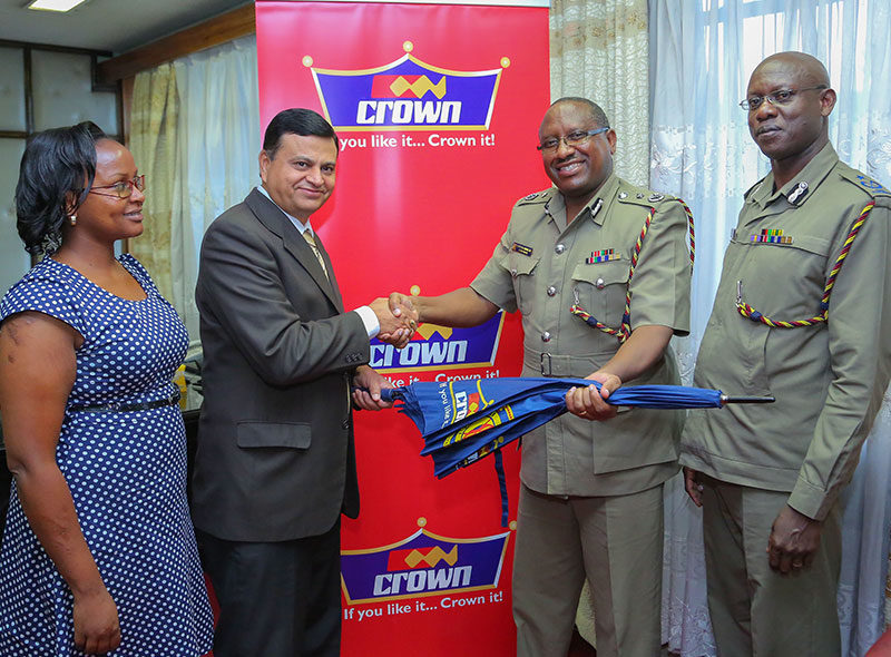 Crown Paint Umbrella donations To Kenya Police
