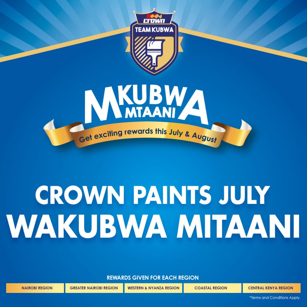 Crown Paints Wakubwa Mtaani July Crown Paints Kenya PLC